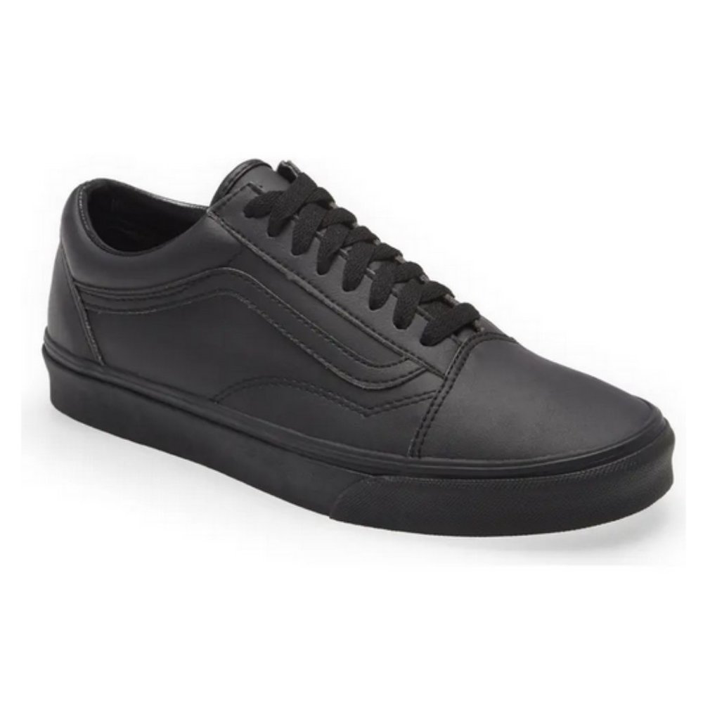 VANS Old Skool Leather Monochromatic Skate Shoes